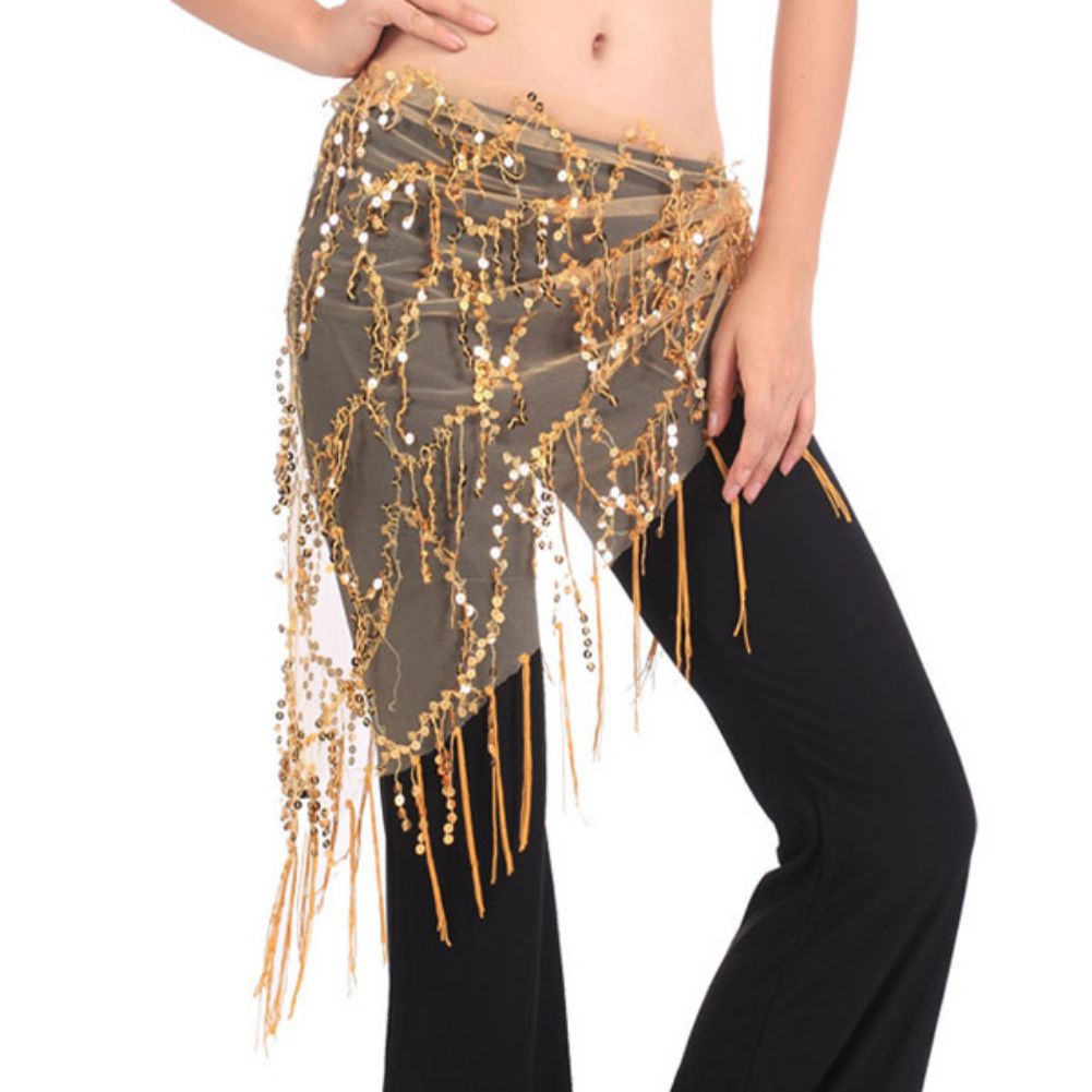 Summer Clothing India - Women Belly Dance Sequined Belt Tassel