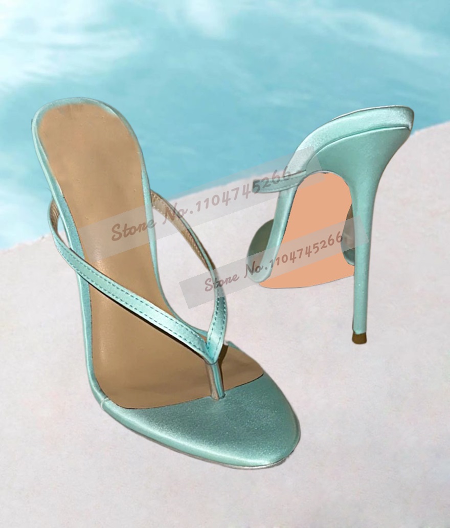 Light Green Satin Clip Toe Hig - Summer Light Clothing recension och pris