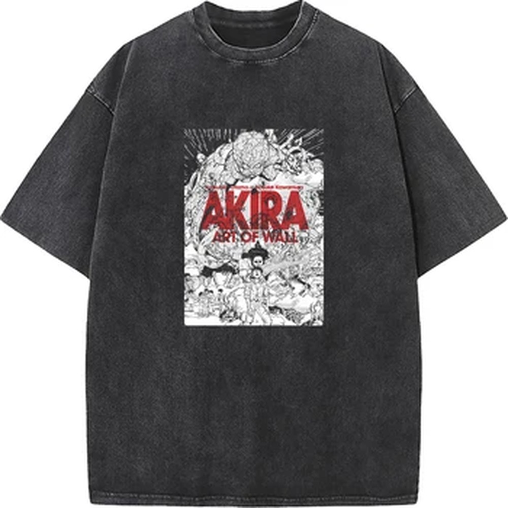 Akira Manga Graphic Print T-sh - Vintage Summer Clothing Men recension och pris
