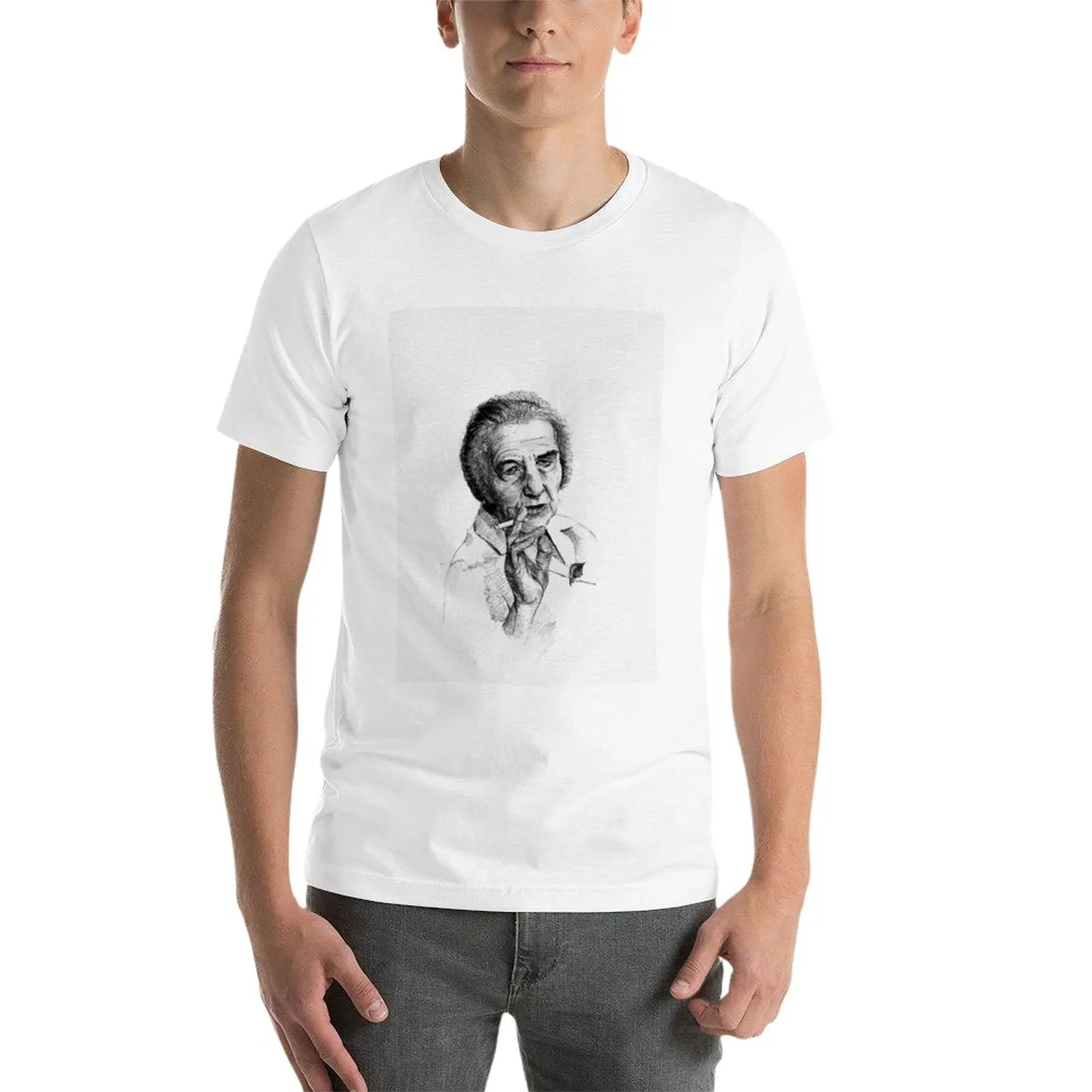 New Golda Meir T-Shirt Aesthet - Vintage Summer Clothing Men recension och pris