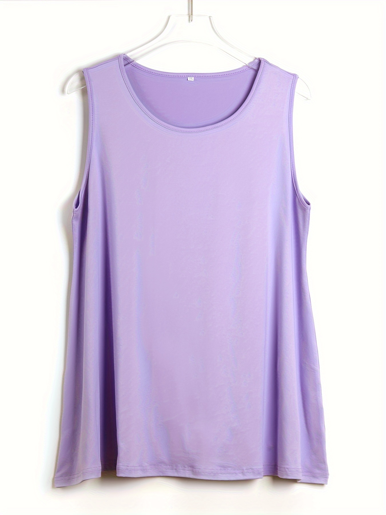 Plus Size Simple Solid Tank To - Summer Clothing Plus Size Women recension och pris