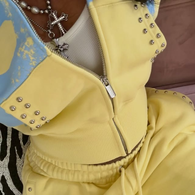 2 Pcs Hoodie Co-ords Yellow Me - Summer Cloth recension och pris