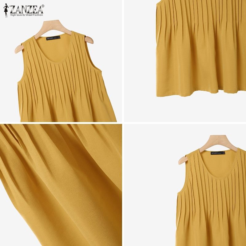 ZANZEA Plus Size 5XL Woman Pin - Summer Clothing Plus Size Women recension och pris