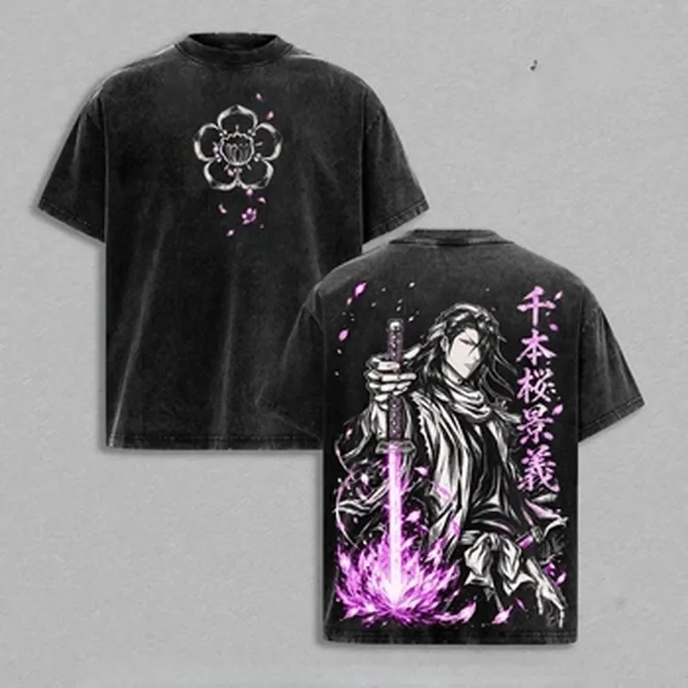 Kuchiki Byakuya BLEACH T-shirt - Vintage Summer Clothing Men recension och pris