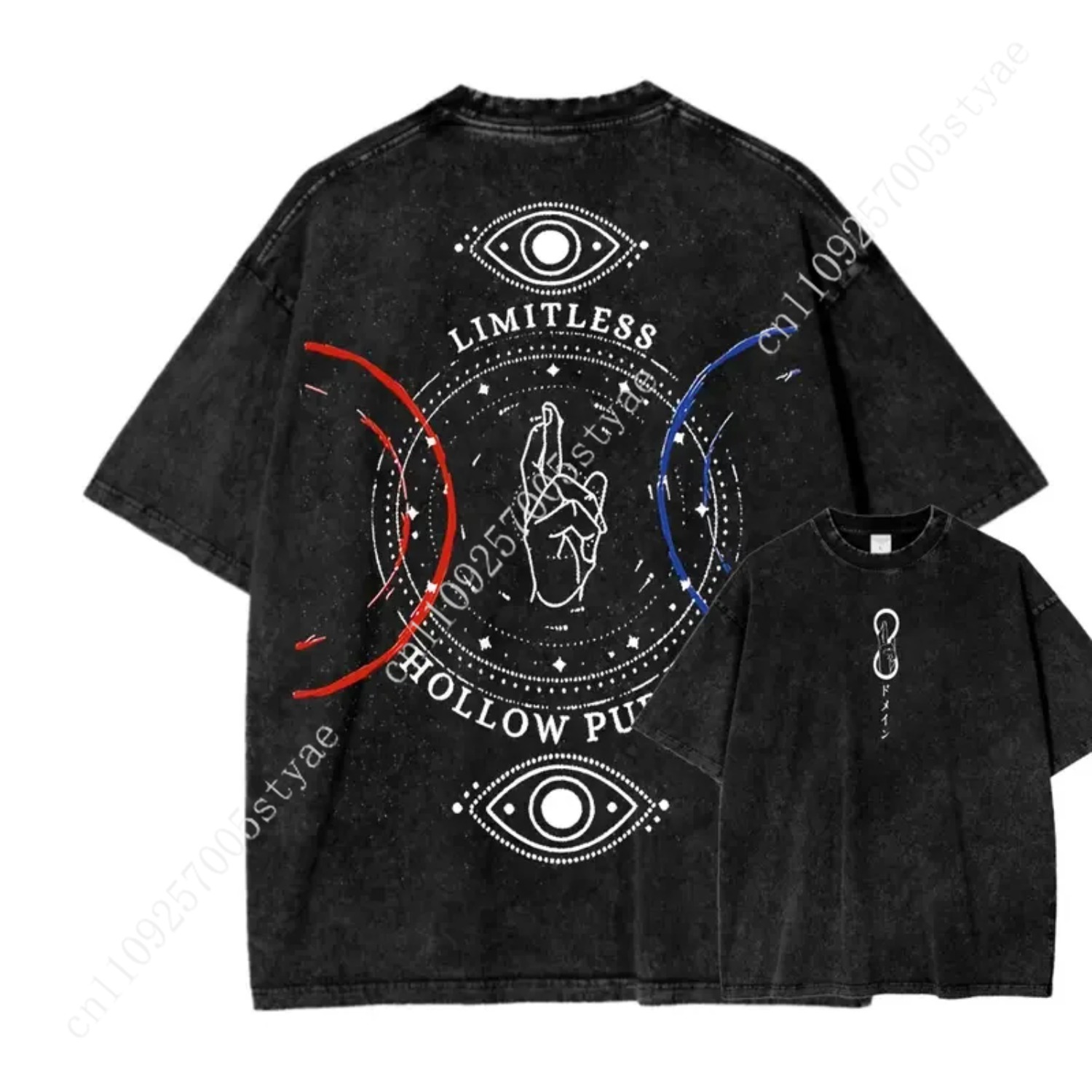 Anime  Gojo Satoru Print T-shi - Vintage Summer Clothing Men recension och pris