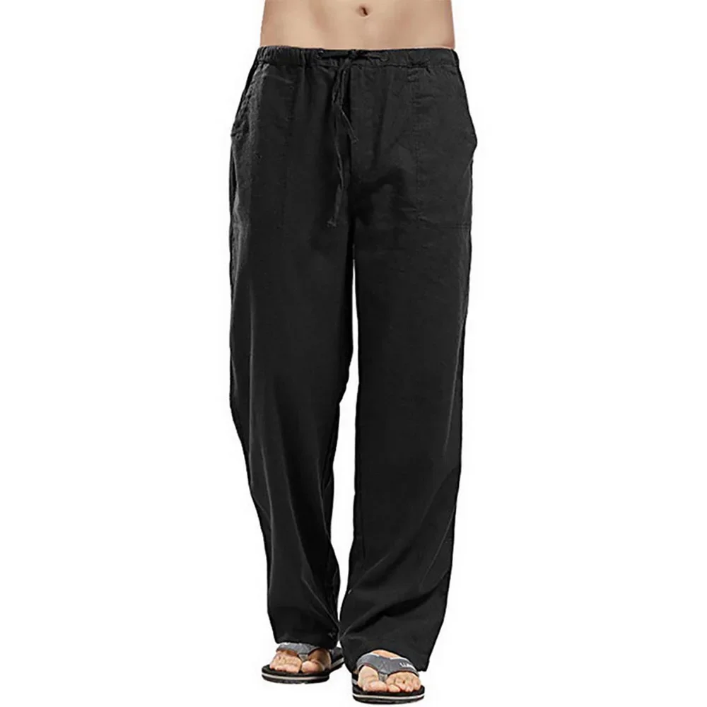 Men's Casual Pants Cotton Line - Summer Clothing Men Linen recension och pris