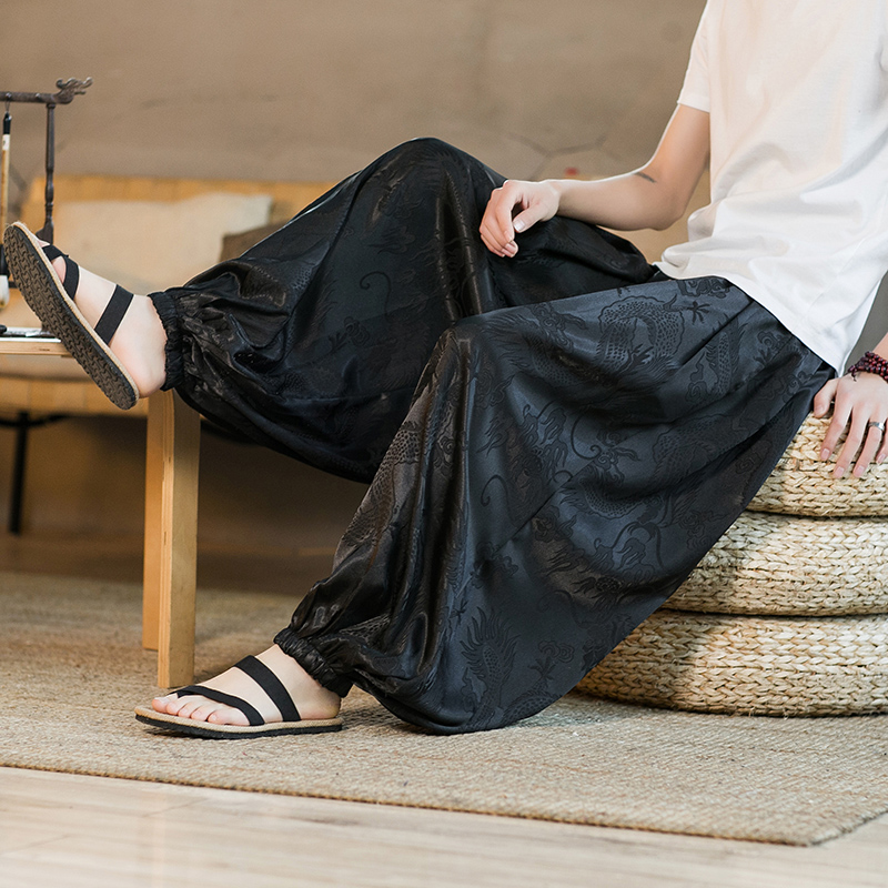 Men Wide Leg Pants Summer Ice  - Summer Light Clothing recension och pris