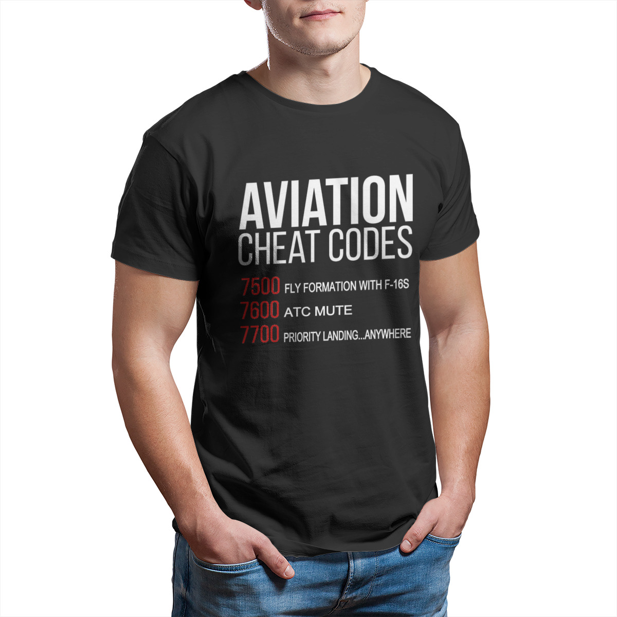 Aviation Cheat Codes T-Shirt E - Summer Clothing Essentials Men recension och pris
