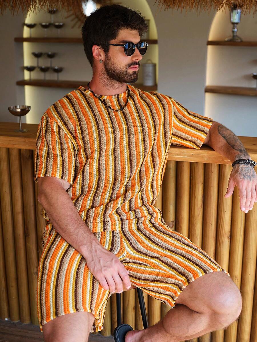 Genlund Men's Knit T-Shirt Set - Summer Clothing Crochet Patterns recension och pris