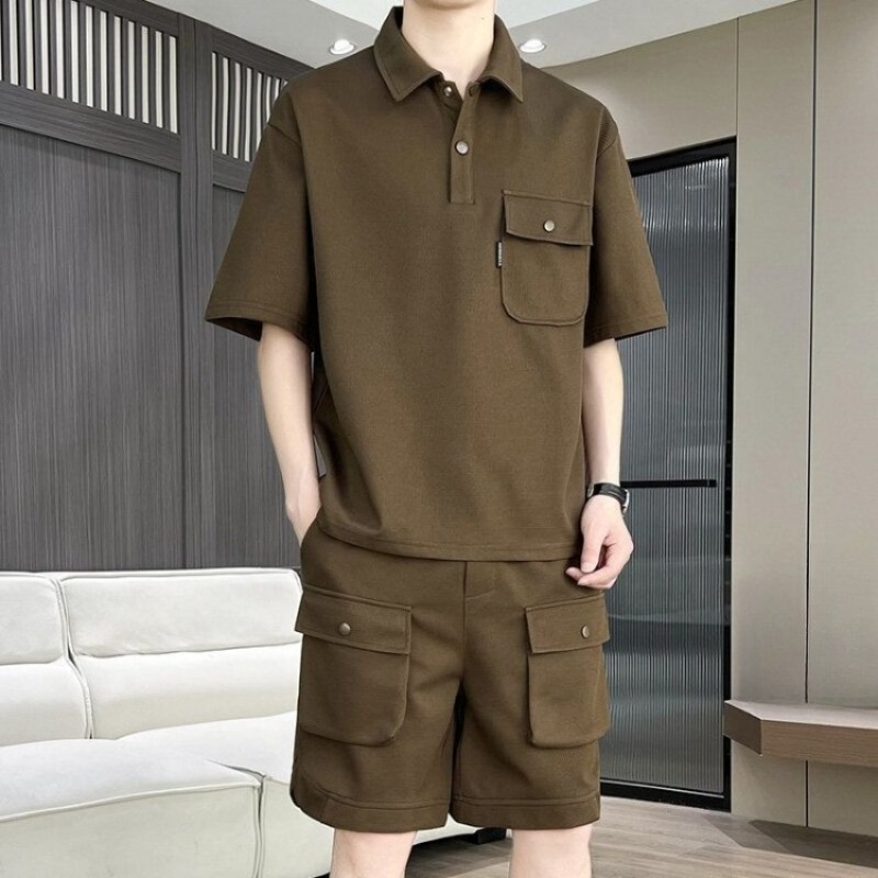Men's Summer Short Sleeve Polo - Summer Clothing Sets Men recension och pris