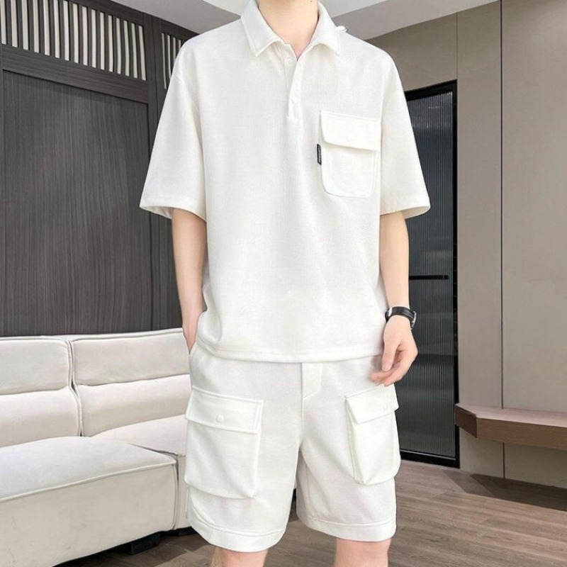 Men's Summer Short Sleeve Polo - Summer Clothing Sets Men recension och pris