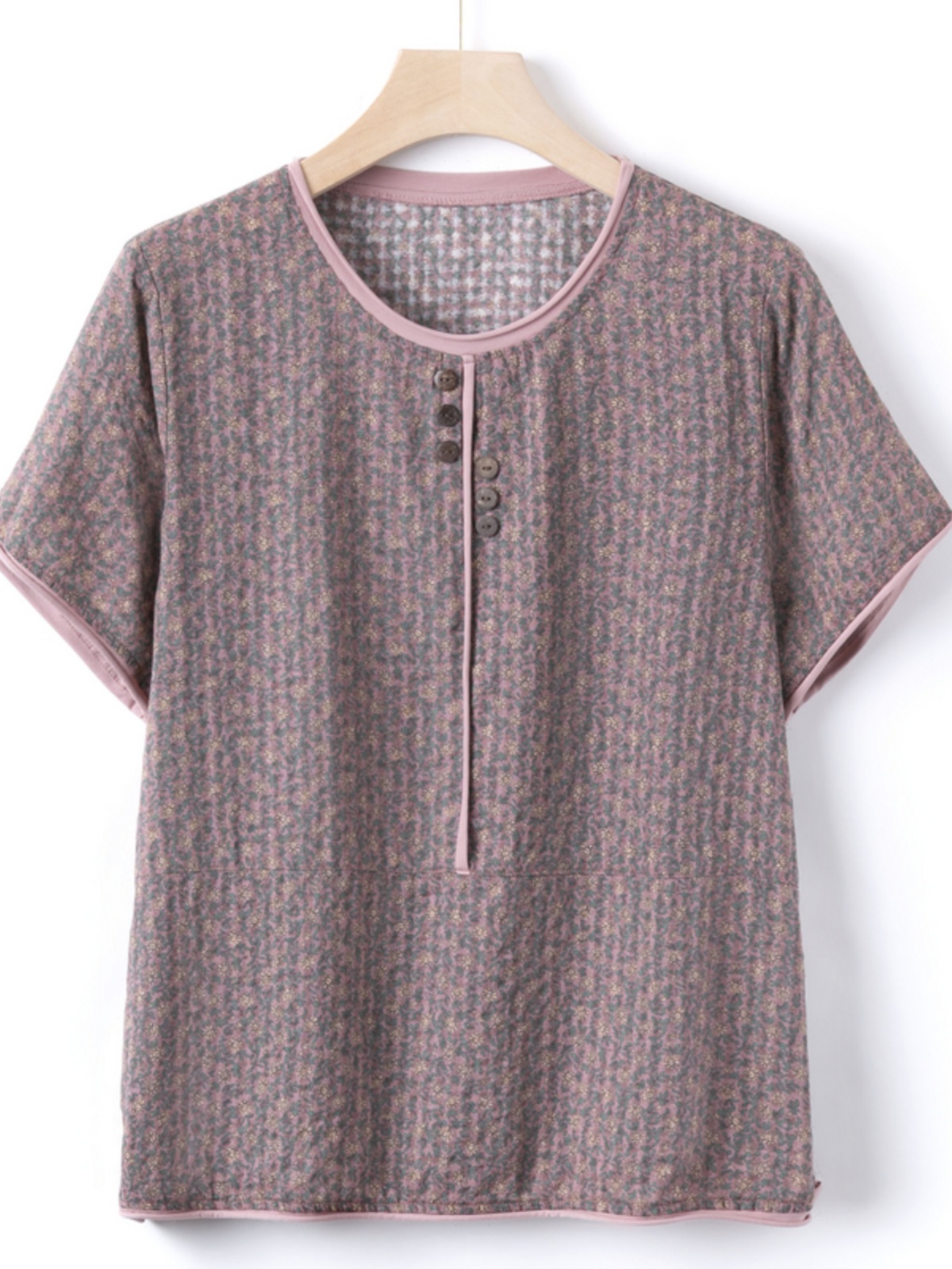 Casual Cotton Silk Short Sleev - Summer Clothing Over 60 recension och pris