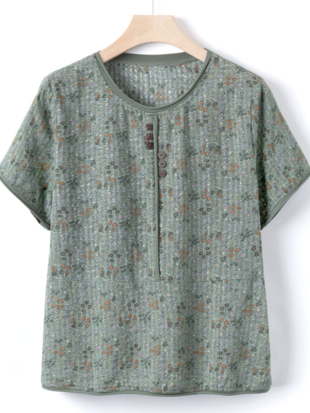 Casual Cotton Silk Short Sleev - Summer Clothing Over 60 recension och pris