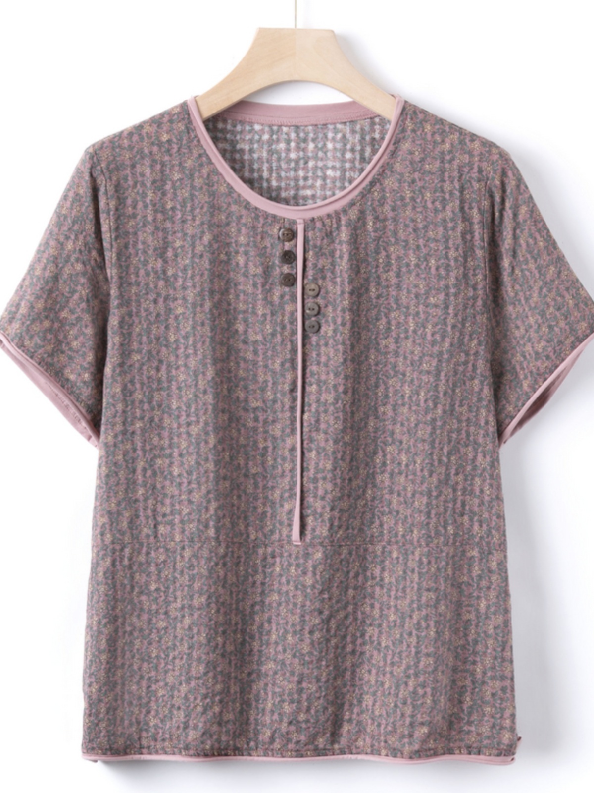 Casual Cotton Silk Short Sleev - Summer Clothing Over 60 recension och pris