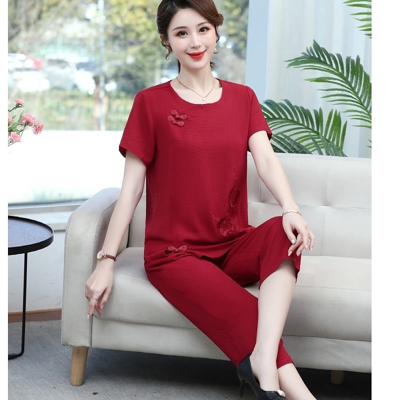 Summer Cotton Linen Short Slee - Summer Clothing Over 60 recension och pris