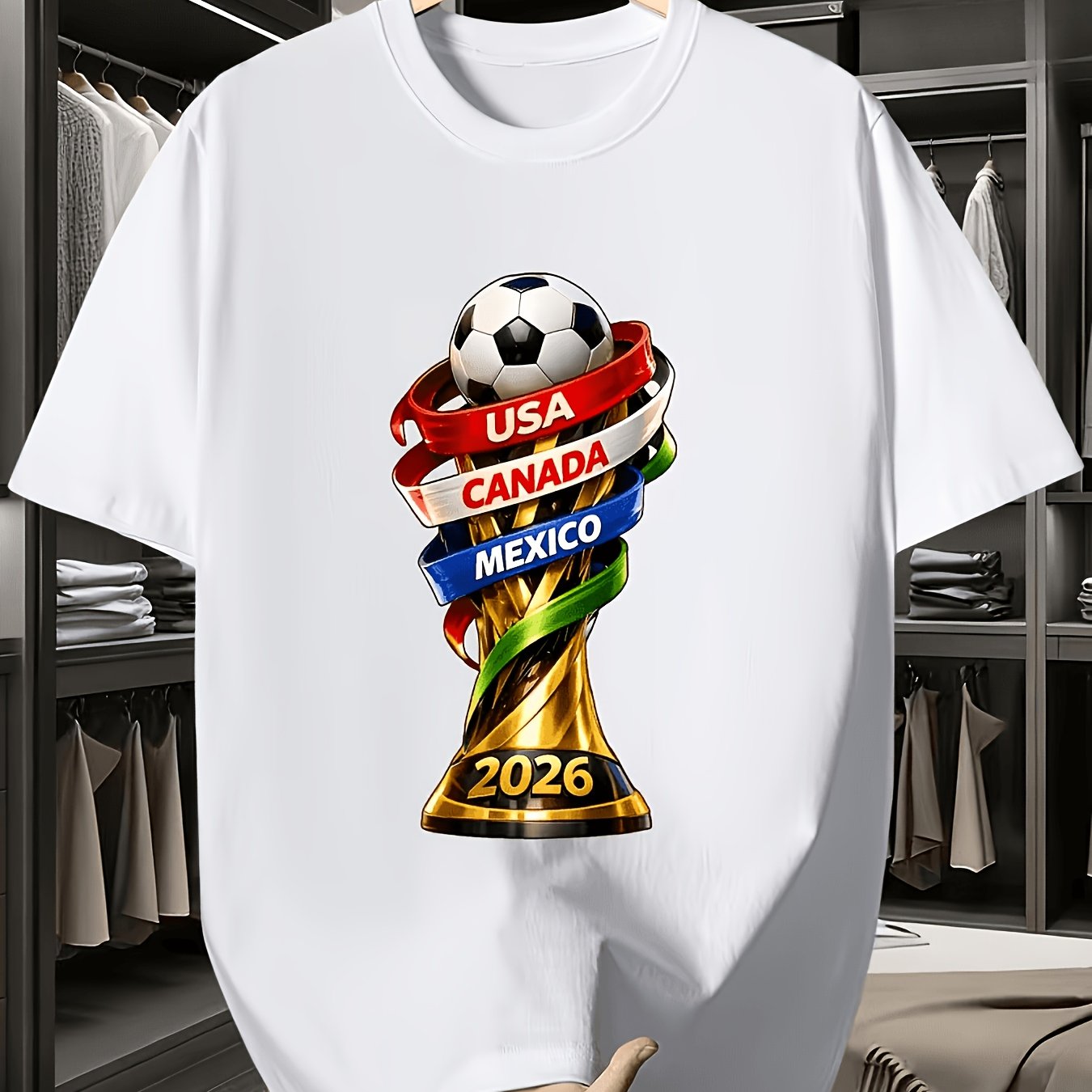 2026 USA Canada Cup Fun Print  - Summer Clothing Essentials Men recension och pris