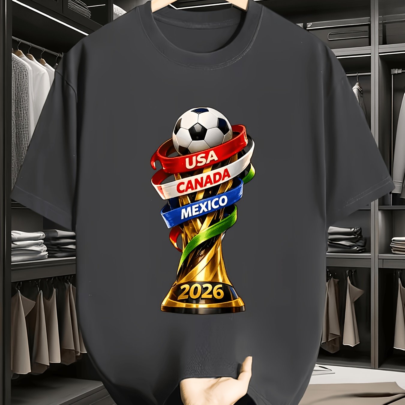 2026 USA Canada Cup Fun Print  - Summer Clothing Essentials Men recension och pris