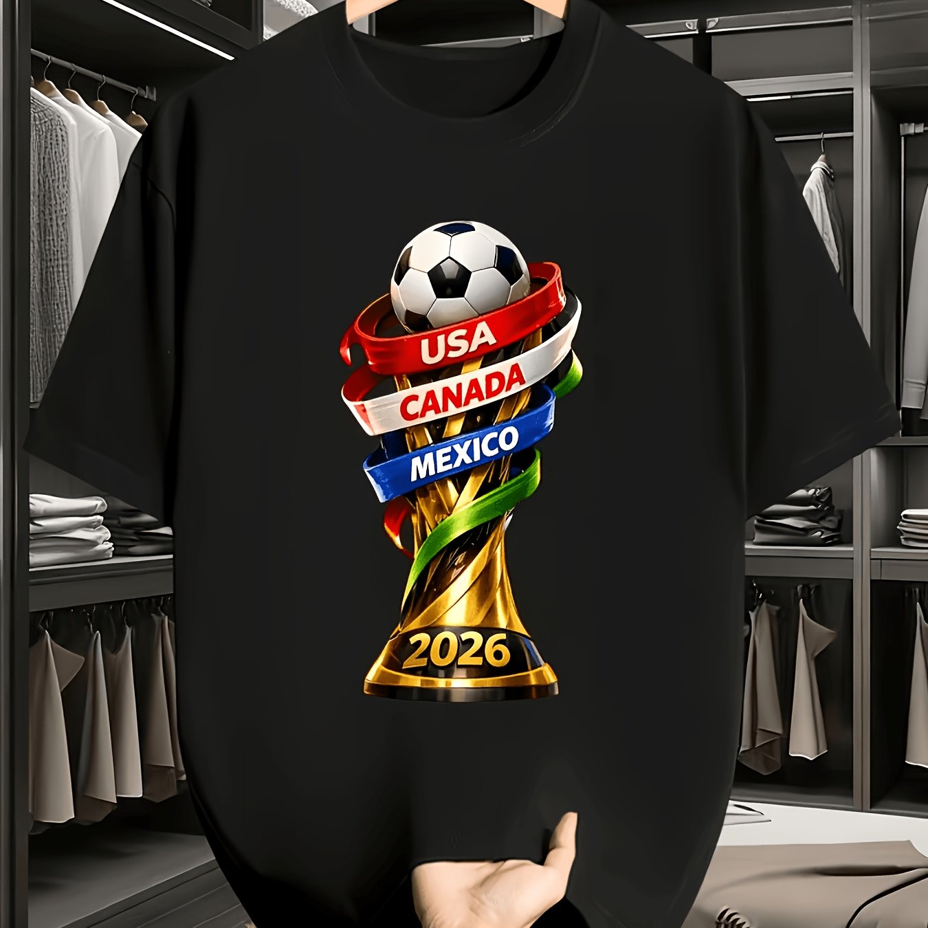 2026 USA Canada Cup Fun Print  - Summer Clothing Essentials Men recension och pris