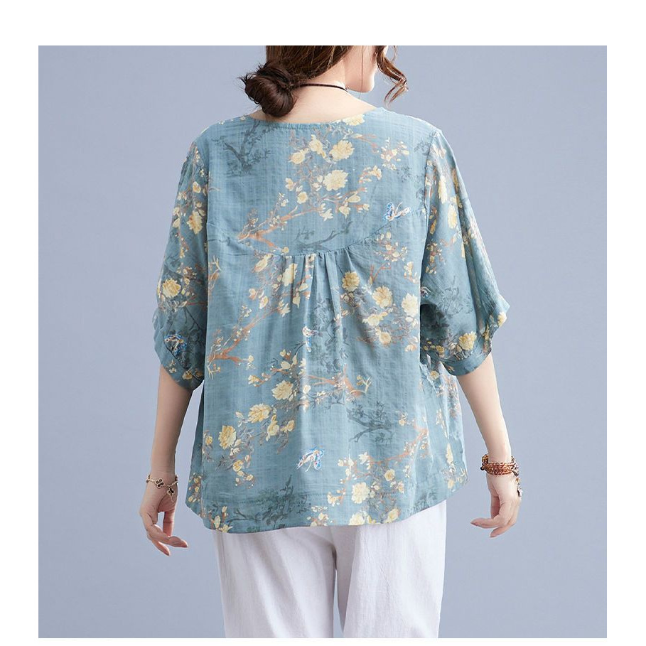 Summer New Cotton Linen Slim F - Summer Clothing Over 60 recension och pris