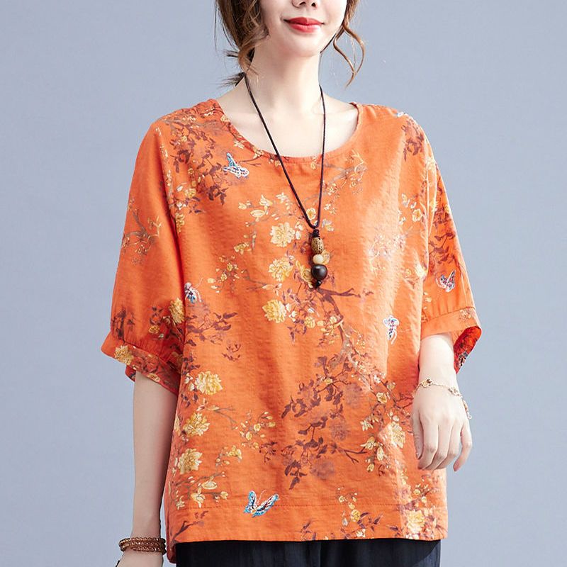 Summer New Cotton Linen Slim F - Summer Clothing Over 60 recension och pris