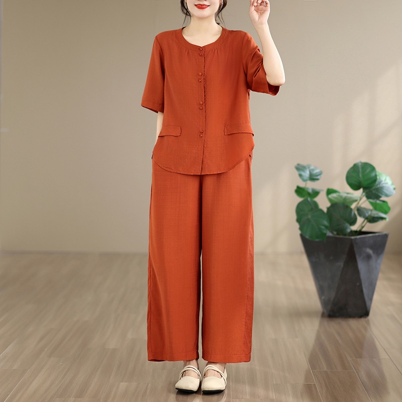 New Summer Cotton Linen Loose  - Summer Clothing Over 60 recension och pris