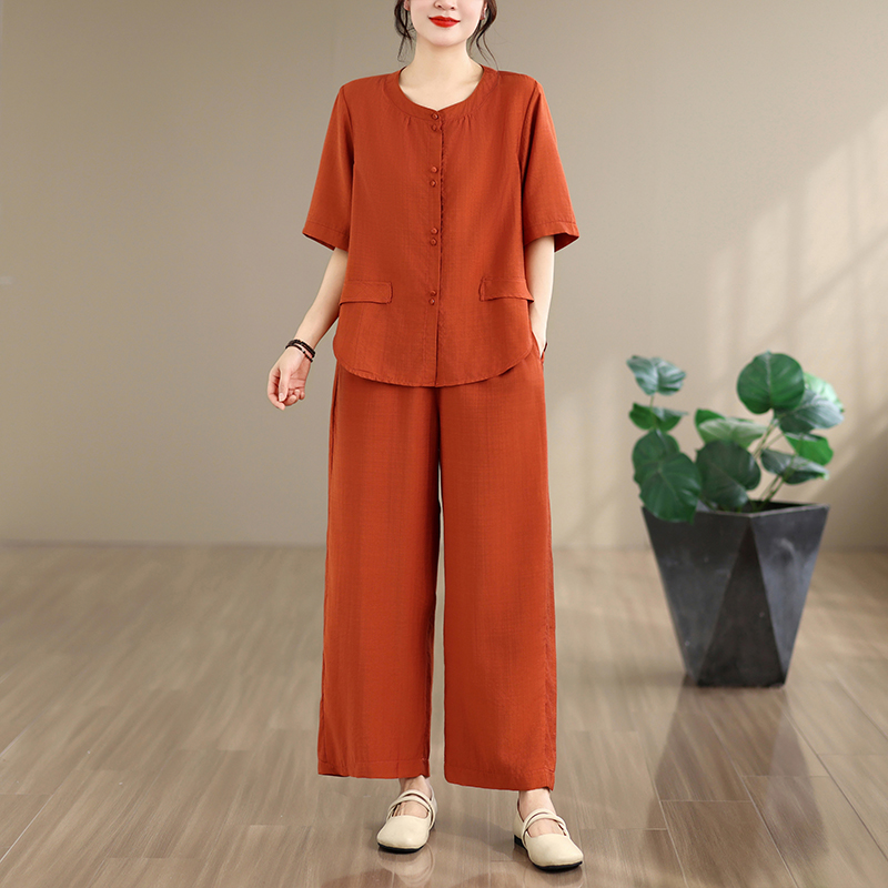 New Summer Cotton Linen Loose  - Summer Clothing Over 60 recension och pris