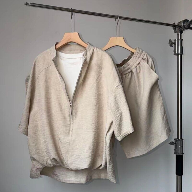 Men Summer Old Money Cotton Li - Linen Shorts Men recension och pris