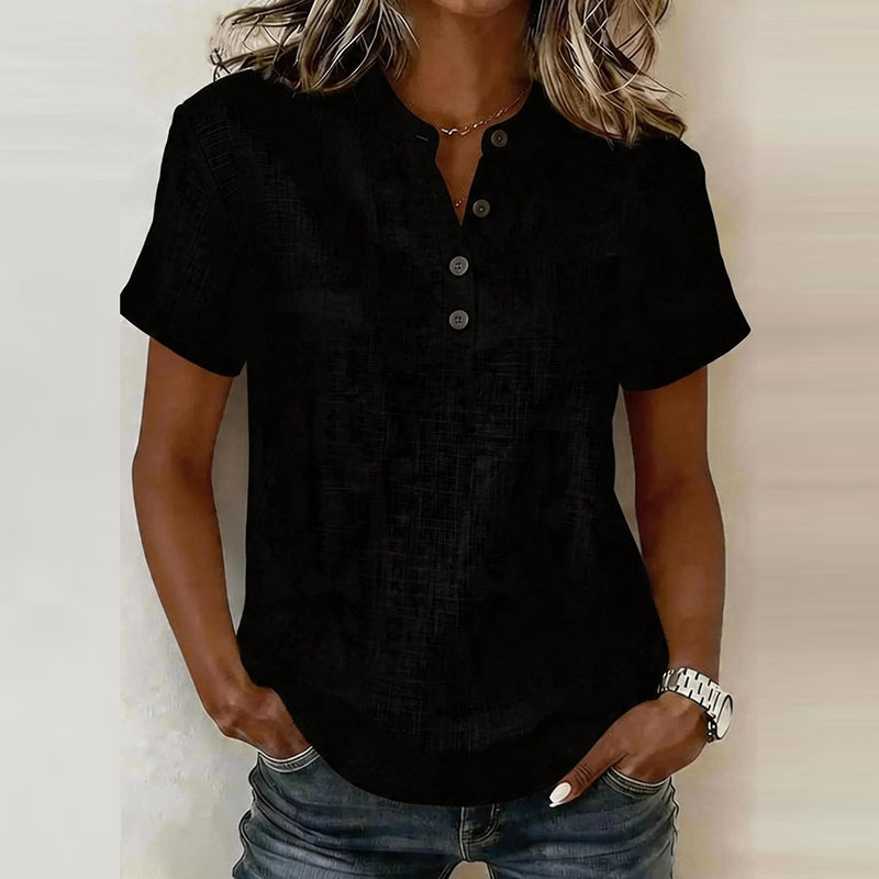 Summer Short Sleeve Basic Blou - Summer Clothing Men Linen recension och pris
