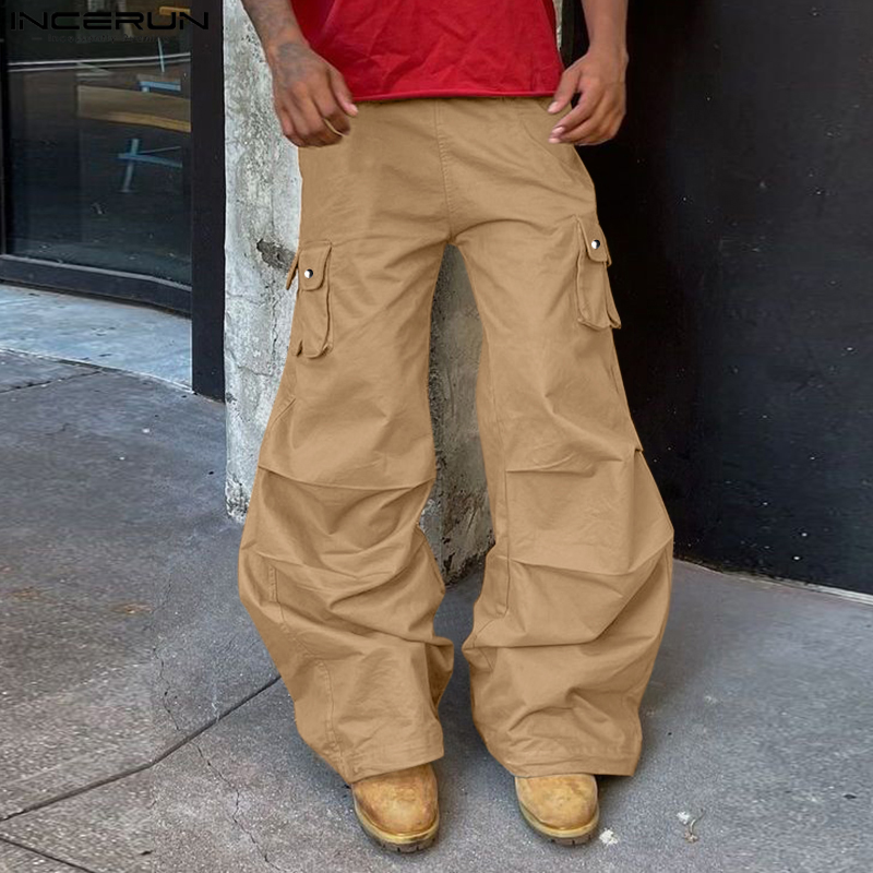 INCERUN Summer Men Wide Leg Pa - Vintage Summer Clothing Men recension och pris