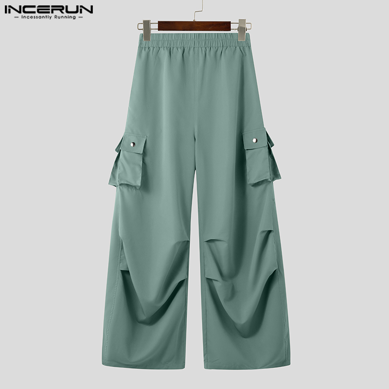 INCERUN Summer Men Wide Leg Pa - Vintage Summer Clothing Men recension och pris