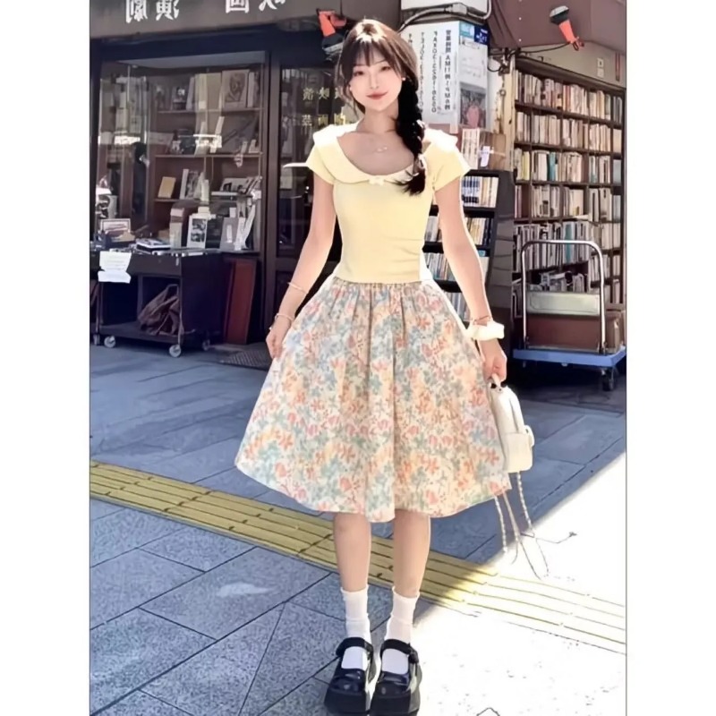 Japan Korean Women Sweet Slim  - Japan Summer Clothing Women recension och pris