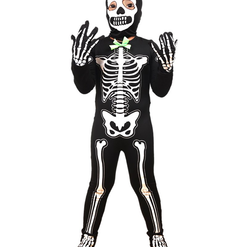 Black Glowing Skeleton Costume - Summer Light Clothing recension och pris