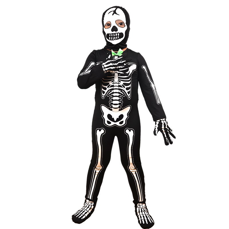 Black Glowing Skeleton Costume - Summer Light Clothing recension och pris