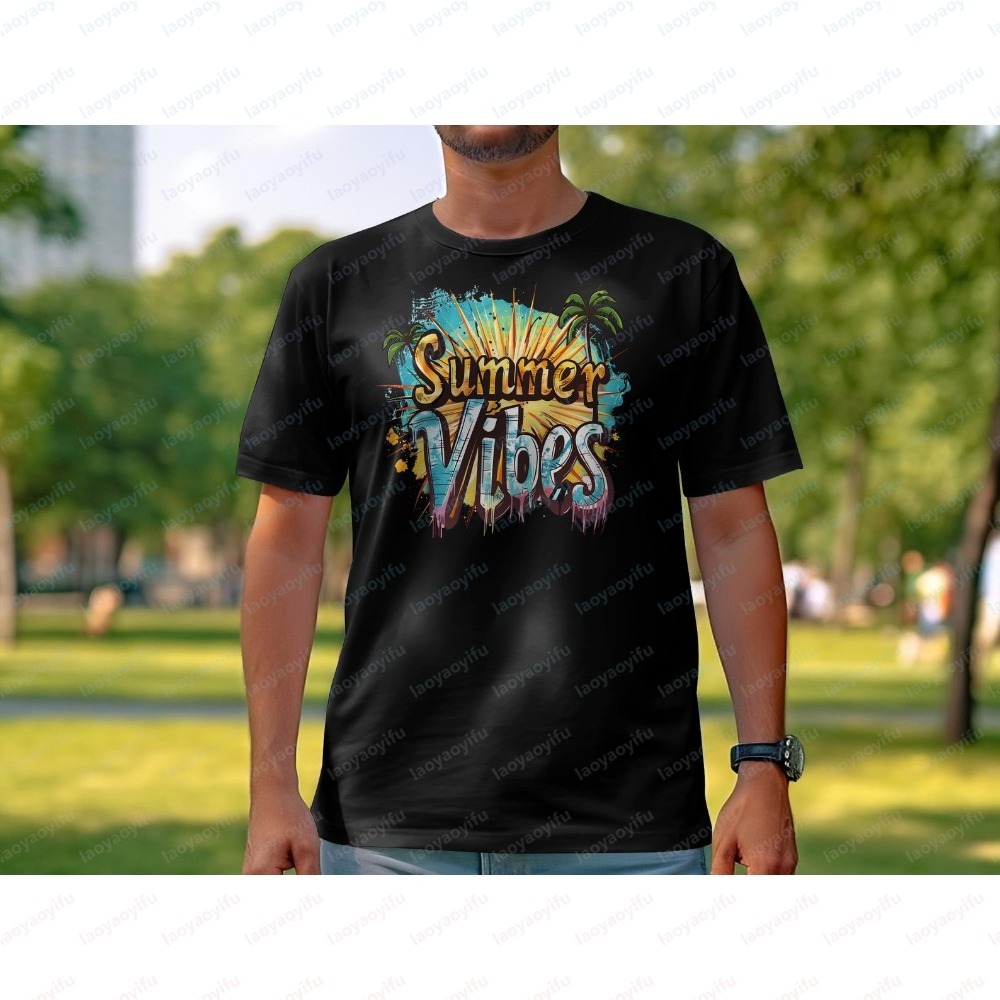 Unisex Summer Vibes T-Shirt Co - Summer Vibes Clothing Men recension och pris