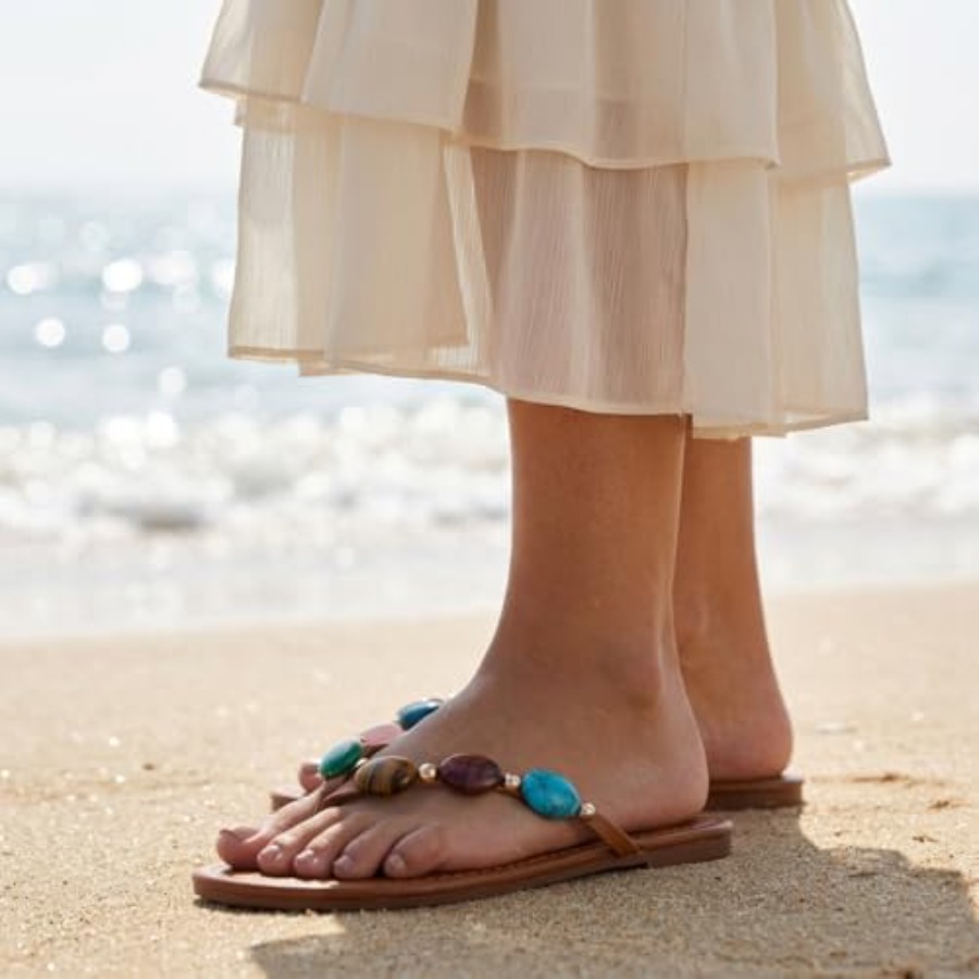 Women Jeweled Sandals Thong Sa - Flip Flop Jeweled recension och pris