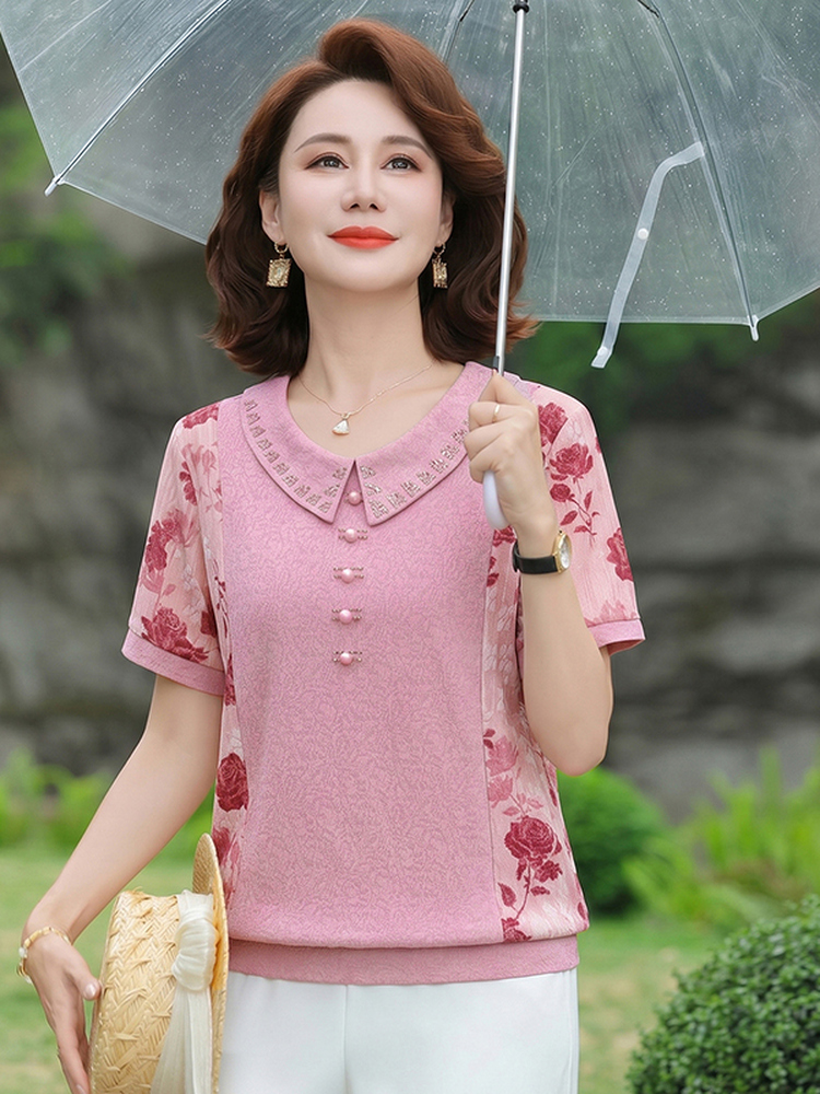 Slimming Short Sleeve T-Shirt  - Summer Clothing Over 60 recension och pris