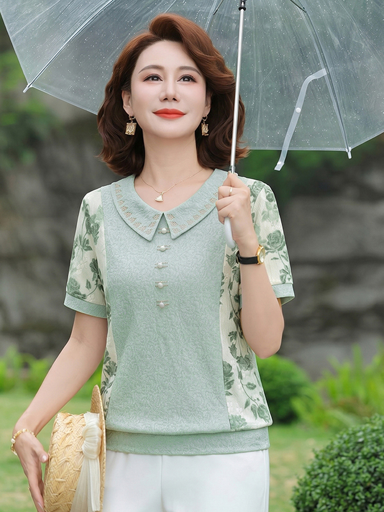 Slimming Short Sleeve T-Shirt  - Summer Clothing Over 60 recension och pris