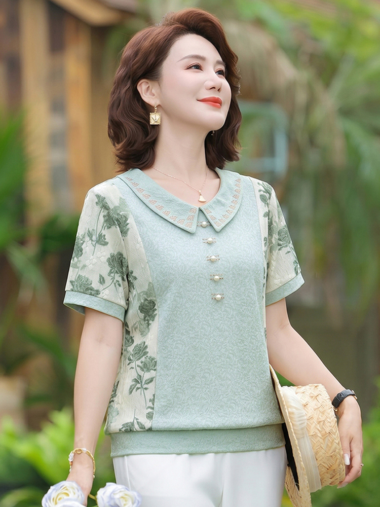 Slimming Short Sleeve T-Shirt  - Summer Clothing Over 60 recension och pris