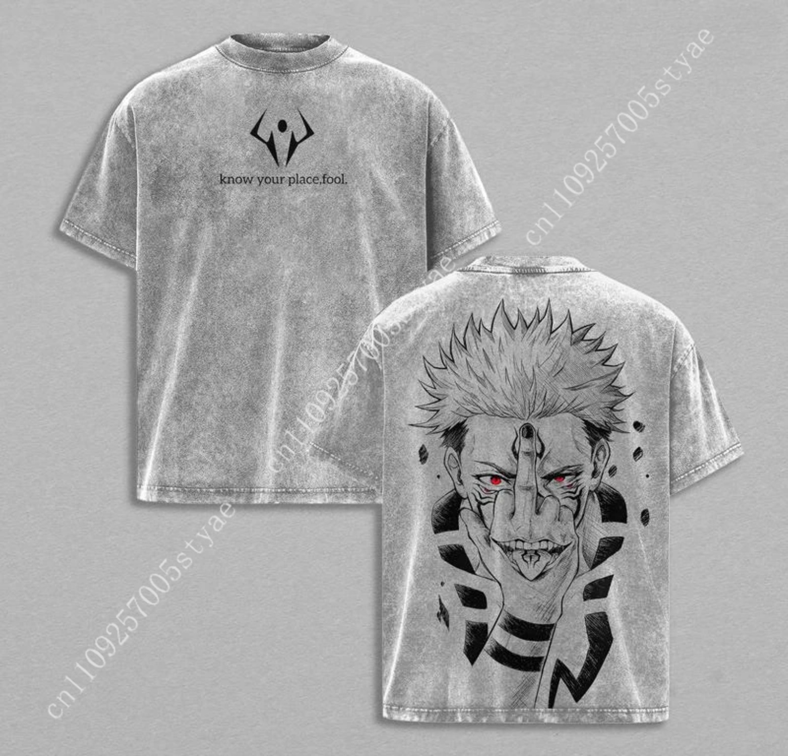 Anime  Ryomen Sukuna Graphic T - Vintage Summer Clothing Men recension och pris