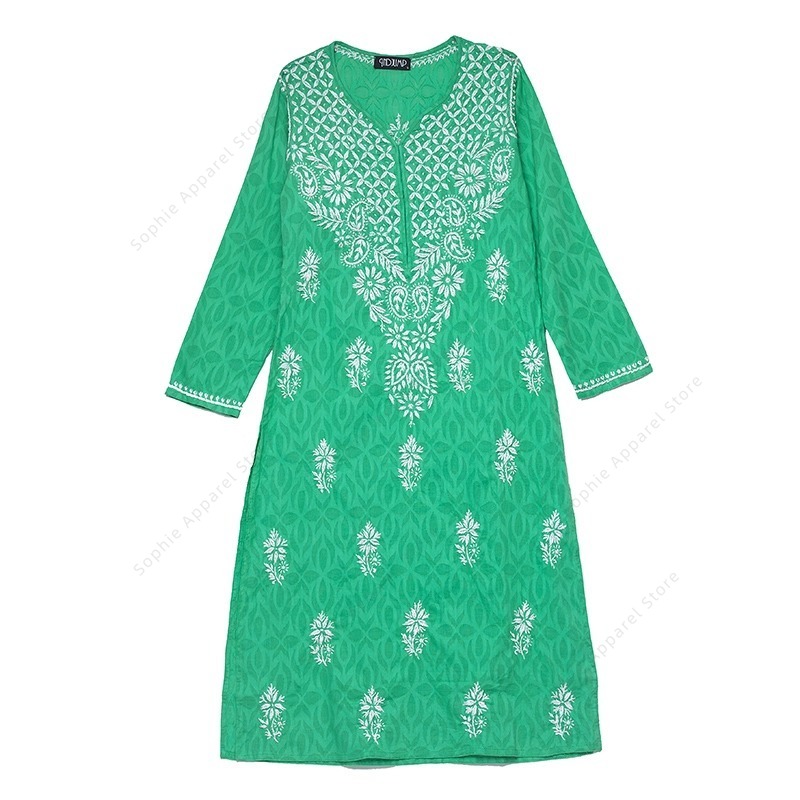 Women's Embroidered Kurti Indi - Summer Clothing India recension och pris