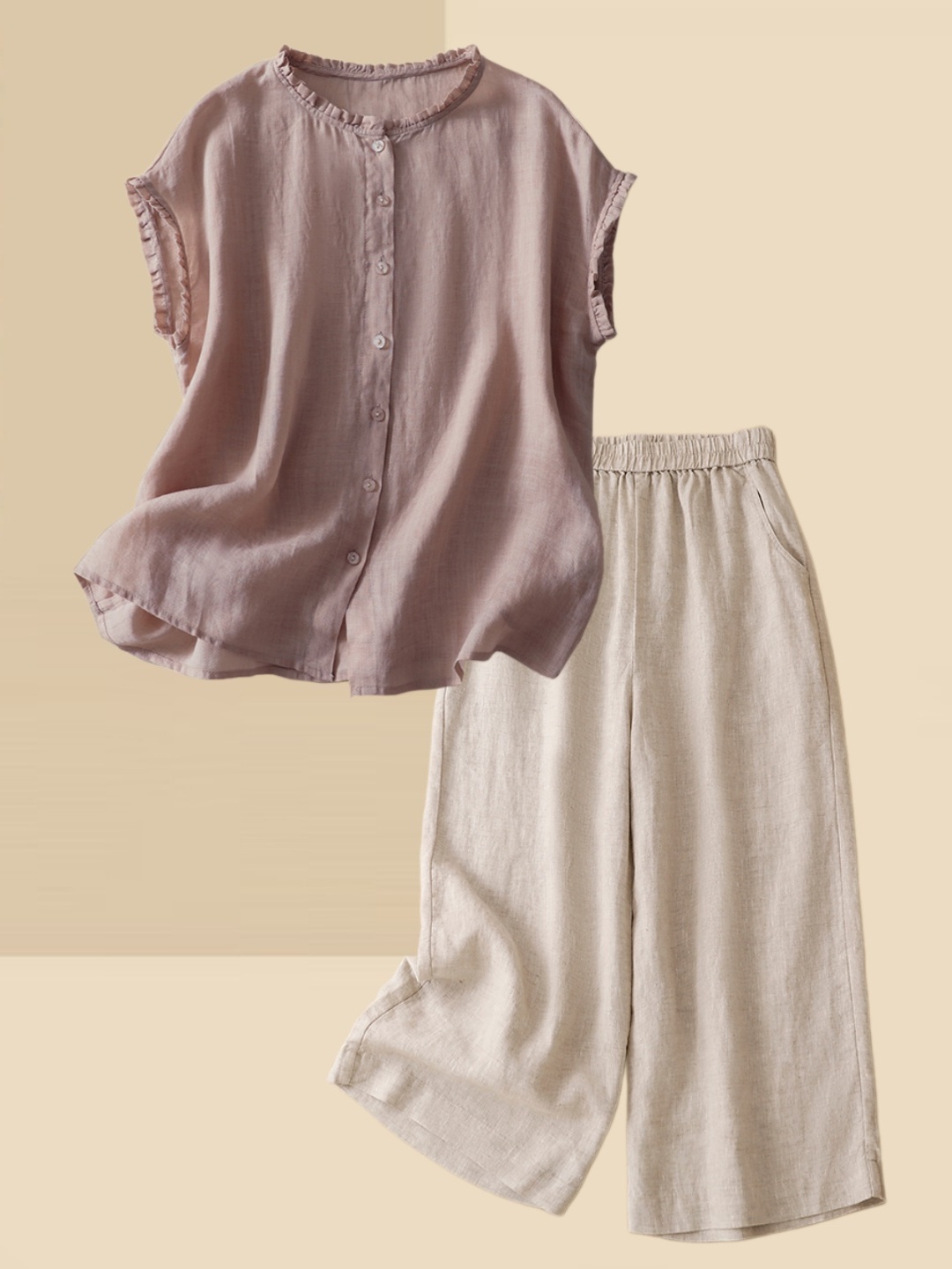 Women's Thin Cotton Linen Shir - Summer Clothing Over 60 recension och pris
