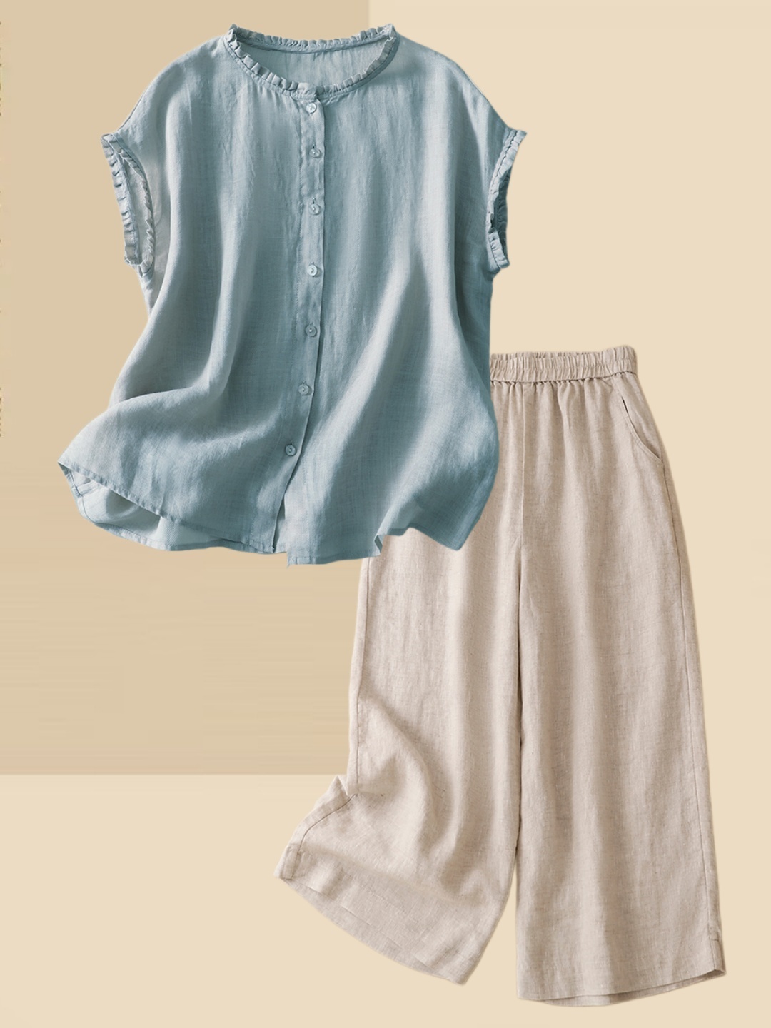 Women's Thin Cotton Linen Shir - Summer Clothing Over 60 recension och pris