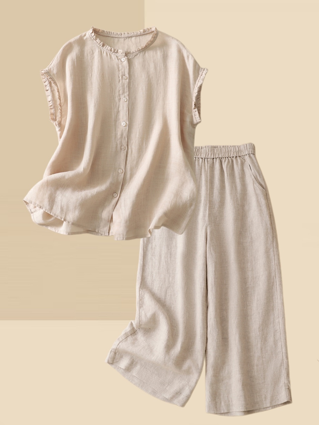 Women's Thin Cotton Linen Shir - Summer Clothing Over 60 recension och pris