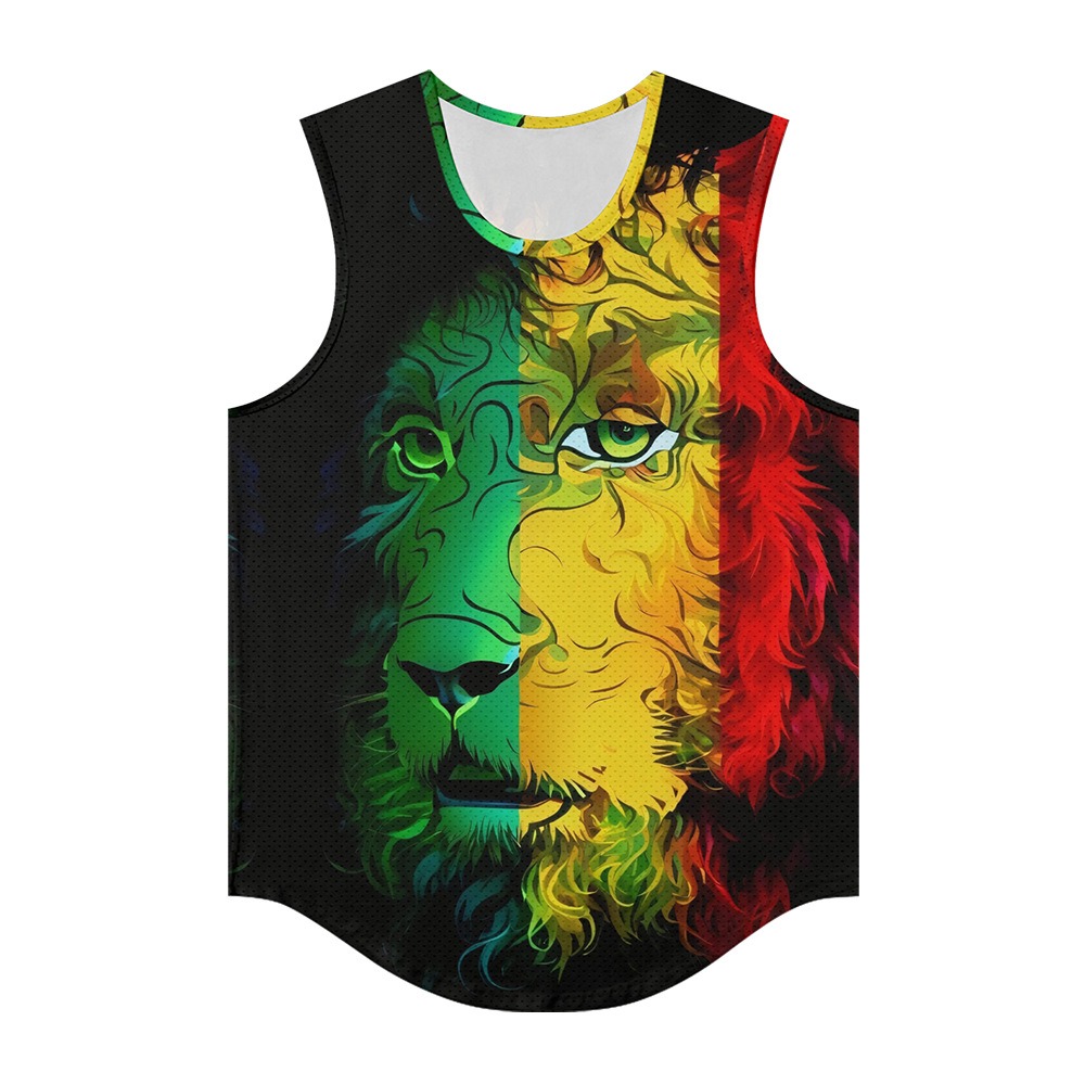 Men Vests Trendy Aura Lion Ani - Summer Clothing Essentials Men recension och pris
