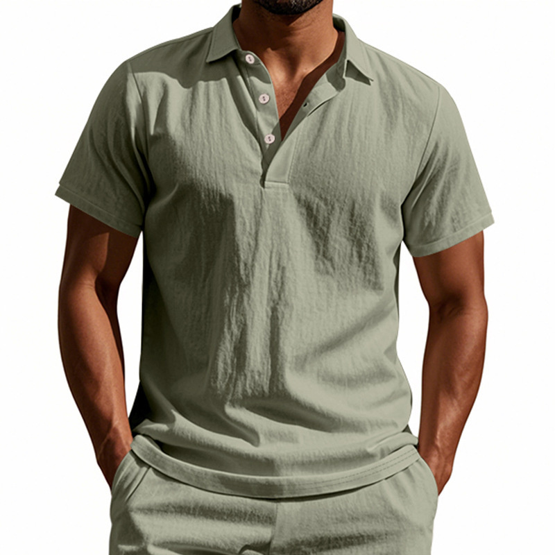 High-Quality 95% Linen Short-S - Summer Clothing Men Linen recension och pris