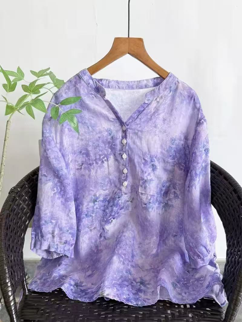 100% Ramie shirts for women su - Japan Summer Clothing Women recension och pris