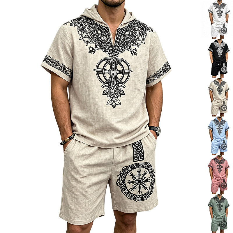 Men Linen Look Viking Tree Pri - Linen Shorts Men recension och pris