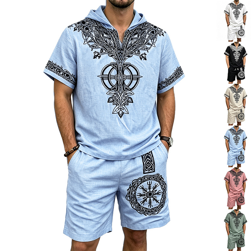 Men Linen Look Viking Tree Pri - Linen Shorts Men recension och pris