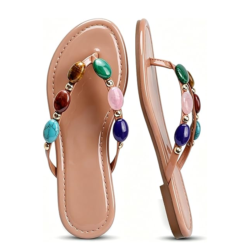 2026 Women Summer Jewelled Tho - Flip Flop Jeweled recension och pris